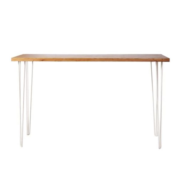 Lilly Pilly Hairpin Bar Table - White Legs