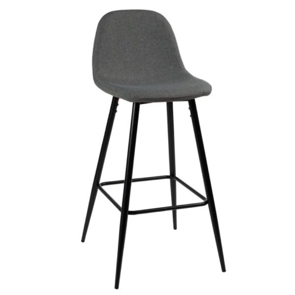 Yarra Valley Bar Stool - Black Faux Leather
